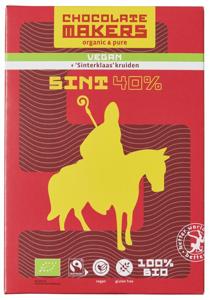 Chocolatemakers Sint letter 40% vegan + Sinterklaaskruiden bio