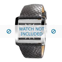 Armani horlogeband AR5768 Leder Grijs 30mm - thumbnail