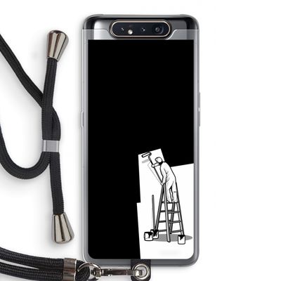 Musketon Painter: Samsung Galaxy A80 Transparant Hoesje met koord