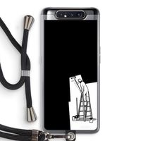 Musketon Painter: Samsung Galaxy A80 Transparant Hoesje met koord