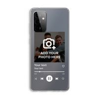 Music Player: Samsung Galaxy A72 Transparant Hoesje