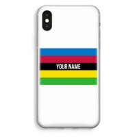 WK Wielrennen: iPhone XS Transparant Hoesje