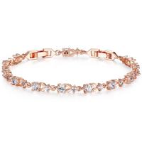 Vrouwen schijnt kubieke Zircon kristallen sieraden Bracelet(gold)
