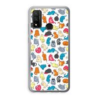 Kleurrijke katten: Huawei P Smart (2020) Transparant Hoesje