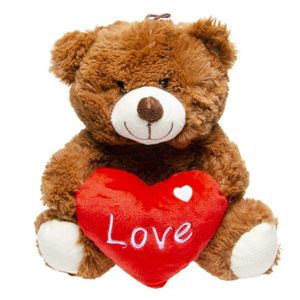 Pluche Love bruine beer knuffel 23 cm speelgoed