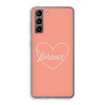 Forever heart: Samsung Galaxy S21 Transparant Hoesje