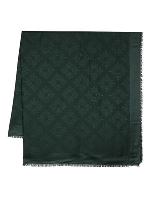 Mulberry écharpe Mulberry Tree Square à motif monogrammé - Vert