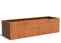 Cortenstaal plantenbak CARREZ 300x100x80cm.