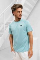 Under Armour Tech Textured T-Shirt Heren Lichtblauw - Maat M - Kleur: Lichtblauw | Soccerfanshop