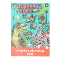 Kleur En Stickerboek Dino Jurassic - thumbnail