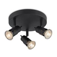 Light depot - LED opbouwspot Cilindro 3L - zwart - Outlet