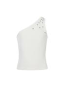 10Sixteen One Shoulder Top Off White