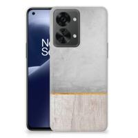 OnePlus Nord 2T | Bumper Hoesje | Wood Concrete