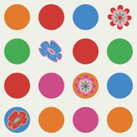 Noordwand Bluuming Affairs Behang met bloemen en stippen - 44587