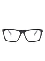 Gucci Eyewear lunettes de vue rectangulaires à logo - Noir - thumbnail