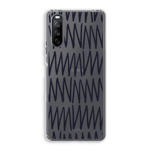 Marrakech Zigzag: Sony Xperia 10 III Transparant Hoesje