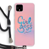 Girl boss: Pixel 4 XL Transparant Hoesje met koord Girl boss: Pixel 4 XL Transparant Hoesje met koord