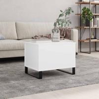 Salontafel 60x44,5x45 cm bewerkt hout wit