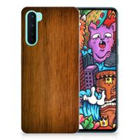 OnePlus Nord | Bumper Hoesje | Donker Hout