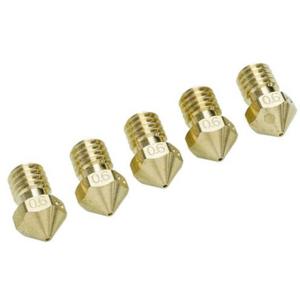 Ultimaker Nozzle Pack 0,6 mm Geschikt voor: Ultimaker 2+, Ultimaker 2 Extended+ UM2+ Nozzle Pack 5x0.60mm 9526