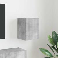 TV Wandkast Wandgemonteerd Beton 30 x 31 x 40 cm Bewerkt hout
