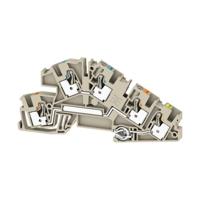 Weidmüller 2669090000 Installatie-etageklem Push-In-klem, Steekaansluiting Donkerbeige 25 stuk(s)