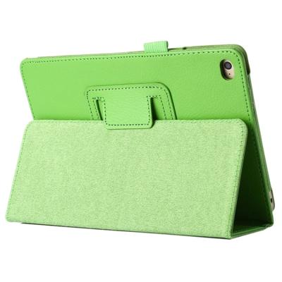 Litchi textuur horizontale Flip PU lederen beschermhoes met houder voor iPad mini 2019 (groen)