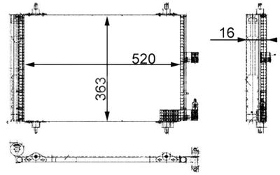 Condensor, airconditioning AC350000S