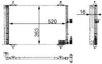 Condensor, airconditioning AC350000S