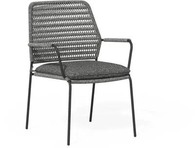 Tierra Outdoor stapelbare dining tuinstoel david charcoal