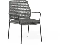 Tierra Outdoor stapelbare dining tuinstoel david charcoal