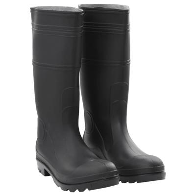 VidaXL Regenlaarzen maat 44 pvc zwart