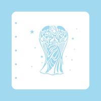 Nellie's Choice • christmas time stencil angel