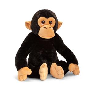 Pluche knuffel chimpansee aap - zwart - 45 cm - Apen knuffels - dieren - cadeau