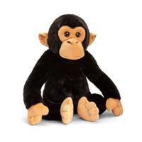 Pluche knuffel chimpansee aap - zwart - 45 cm - Apen knuffels - dieren - cadeau - thumbnail