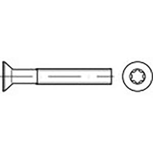 TOOLCRAFT TO-6863400 Verzonken schroeven M1.6 8 mm Binnen-T DIN 965 RVS V2A A2 1000 stuk(s)