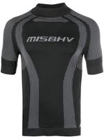 MISBHV logo-print striped performance T-shirt - Noir - thumbnail