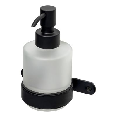 Zeepdispenser Haceka Ixi | Wandmontage | RVS | Rond | Zwart