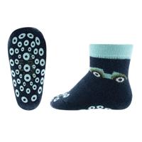 Ewers antislip sokken Krabbelfix Raceauto marine-16-17