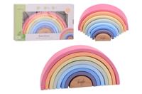 Jouéco - houten regenboog pastel (8-delig)