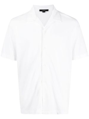Vince chemise en coton à manches courtes - Blanc