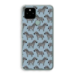 Zebra: Google Pixel 5 Transparant Hoesje
