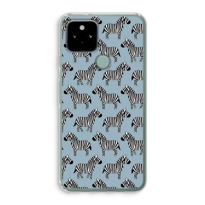 Zebra: Google Pixel 5 Transparant Hoesje