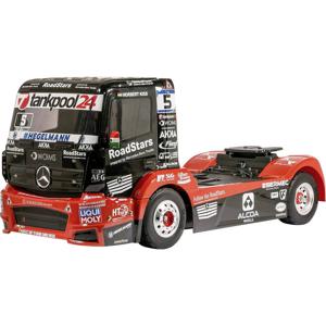 Tamiya Tankpool 24 Mercedes Actros radiografisch bestuurbaar model Truck met aanhangwagen Elektromotor 1:14