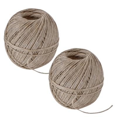 Bindtouw bolletje van 100 meter - 2x - hobby en klus materiaal - binddraad Bindtouw bolletje van 100 meter - 2x - hobby en klus materiaal - binddraad