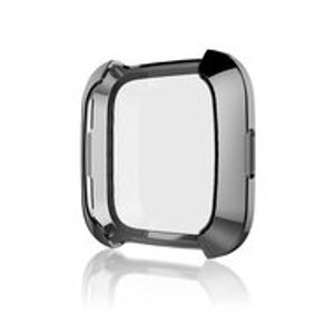 Fitbit Versa 1 soft TPU case (volledig beschermd) - Zwart