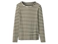 esmara Dames longsleeve (olijf/wit, S (36-38))