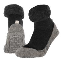 Apollo Huisslof wol anti-slip antraciet 37/38 Apollo Huisslof wol anti-slip antraciet 37/38