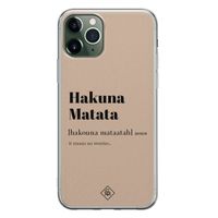 iPhone 11 Pro Max siliconen hoesje - Hakuna matata