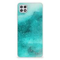 Hoesje maken Samsung Galaxy A22 5G Painting Blue